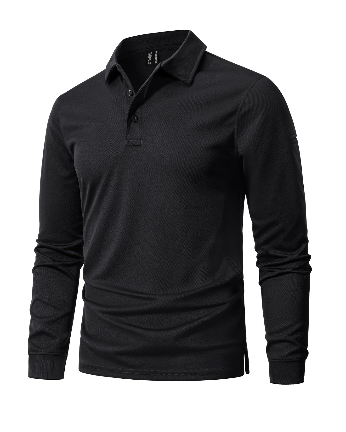 MAGNIVIT Men's Polo Shirts Long Sleeve Quick Dry Performance Shirt Military Tactical Army Combat Polo Shirts