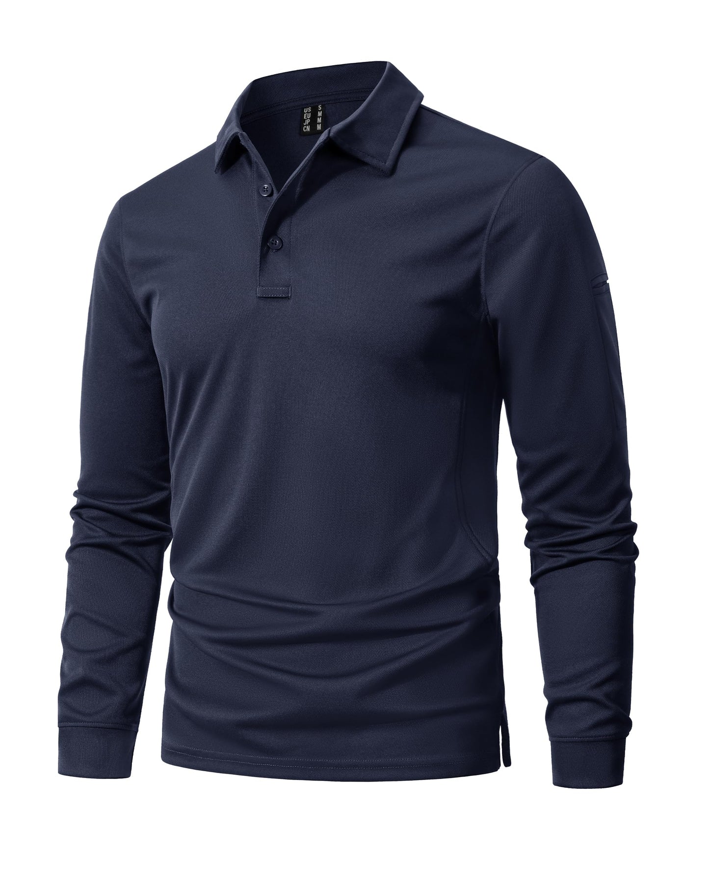 MAGNIVIT Men's Polo Shirts Long Sleeve Quick Dry Performance Shirt Military Tactical Army Combat Polo Shirts