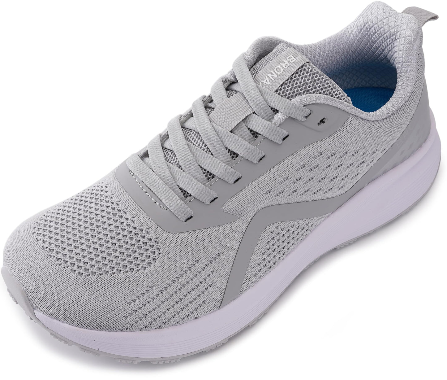BRONAX Men's Wide Cushioned Supportive Road Running Shoes | Wide Toe Box | Rubber Outsole