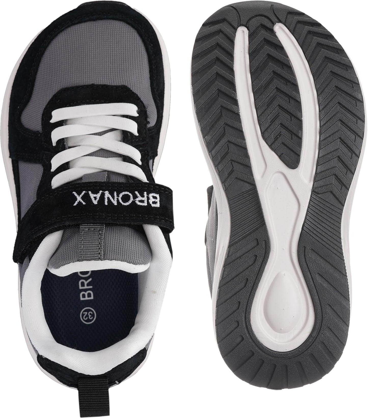 BRONAX Little/Big Kids Wide Toe Box Athletic Sneakers | Casual Tennis Shoes for Boys/Girls
