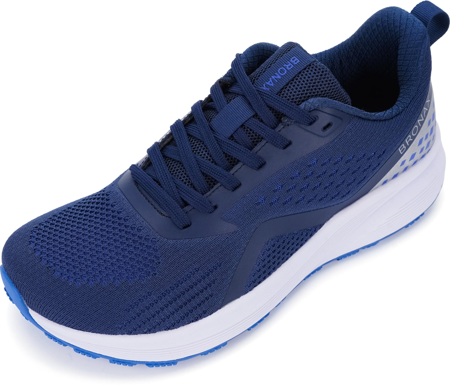 BRONAX Men's Wide Cushioned Supportive Road Running Shoes | Wide Toe Box | Rubber Outsole