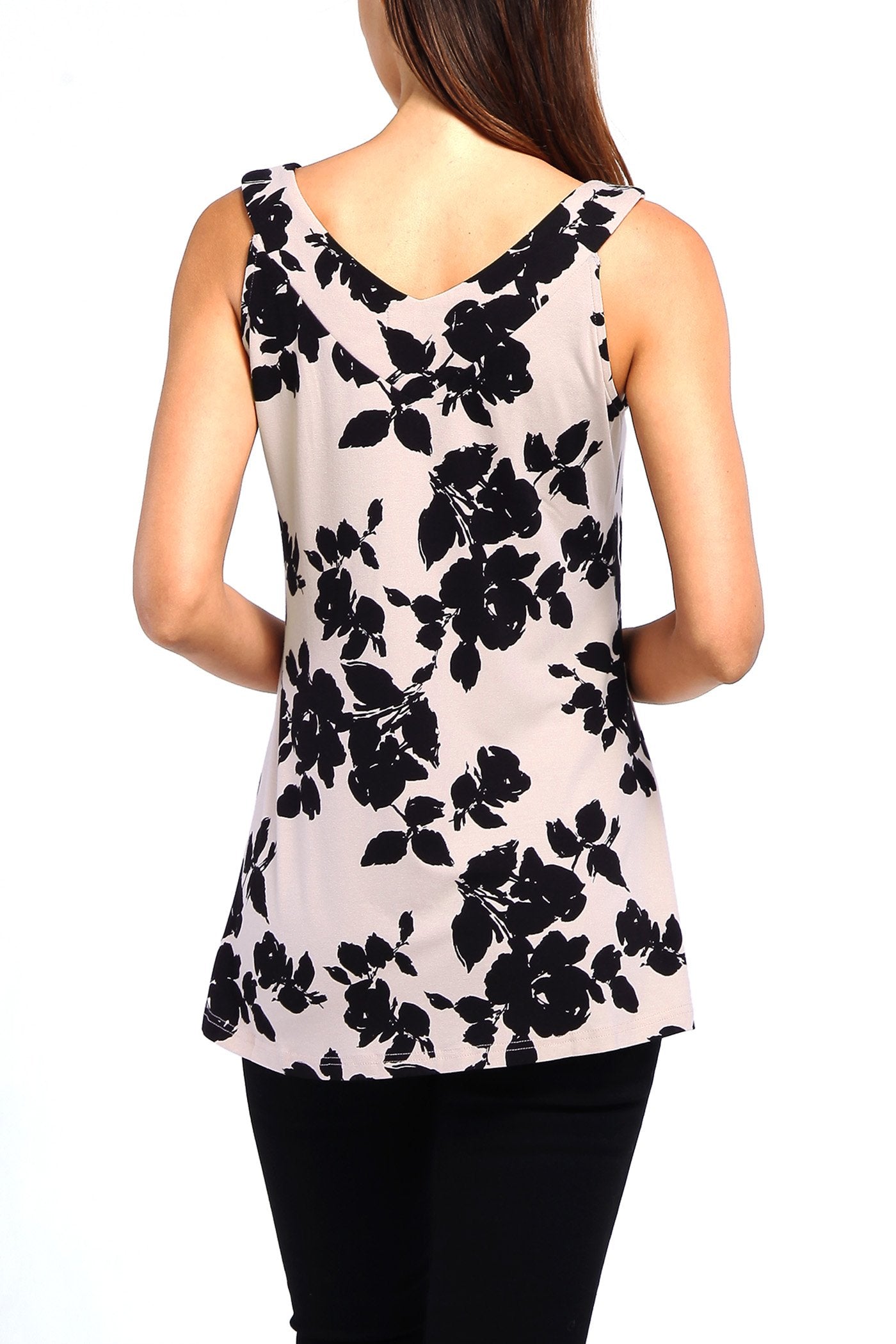 Ninedaily Women Comfy Sleeveless Tunic Top Pleated V Neck Tanks Vest Summer