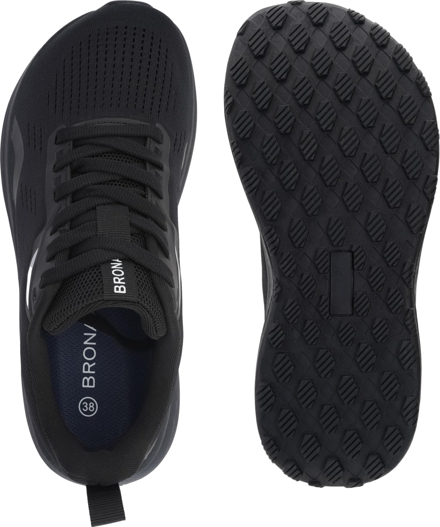 BRONAX Men's Wide Toe Box Running Shoes | Natural Foot Shape Tennis Sneakers