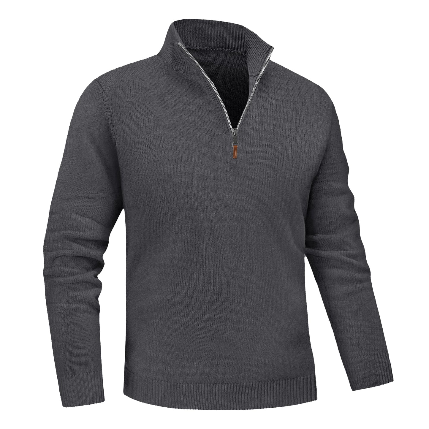 MAGNIVIT Men's Sweater Quarter Zip Pullover Fall Winter Spring Polo Sweatshirts