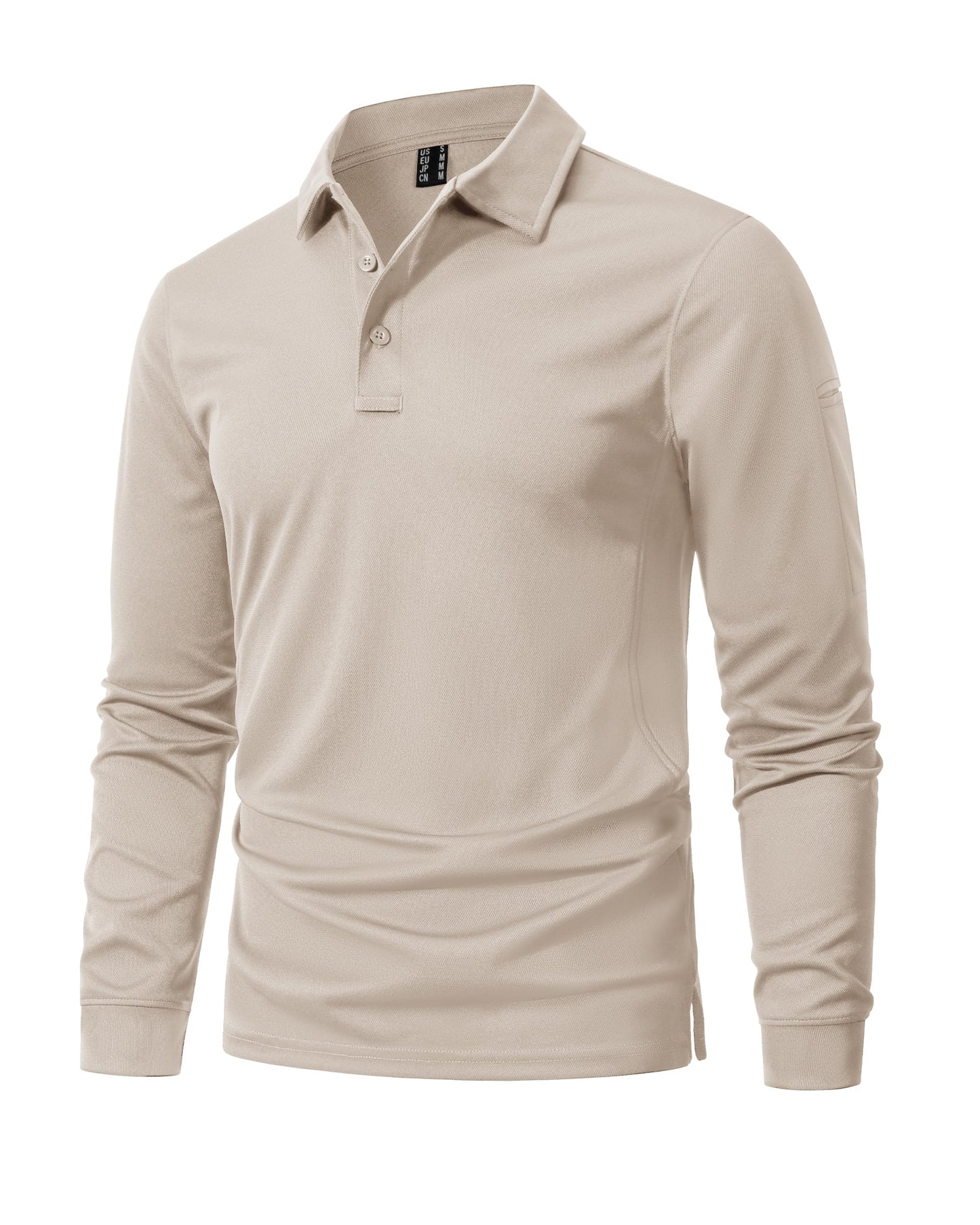 MAGNIVIT Men's Polo Shirts Long Sleeve Quick Dry Performance Shirt Military Tactical Army Combat Polo Shirts