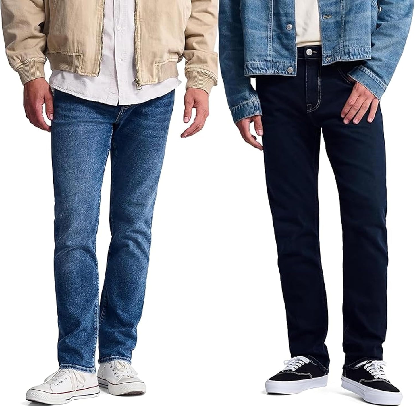 Bridge Men's Regular Rise Straight Leg Jeans, 34x34