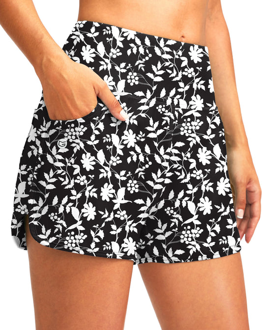 G Gradual Women's 3" High Waisted Swim Board Shorts with Pockets Quick Dry Swimsuit Bottoms Bathing Suit for Women with Liner