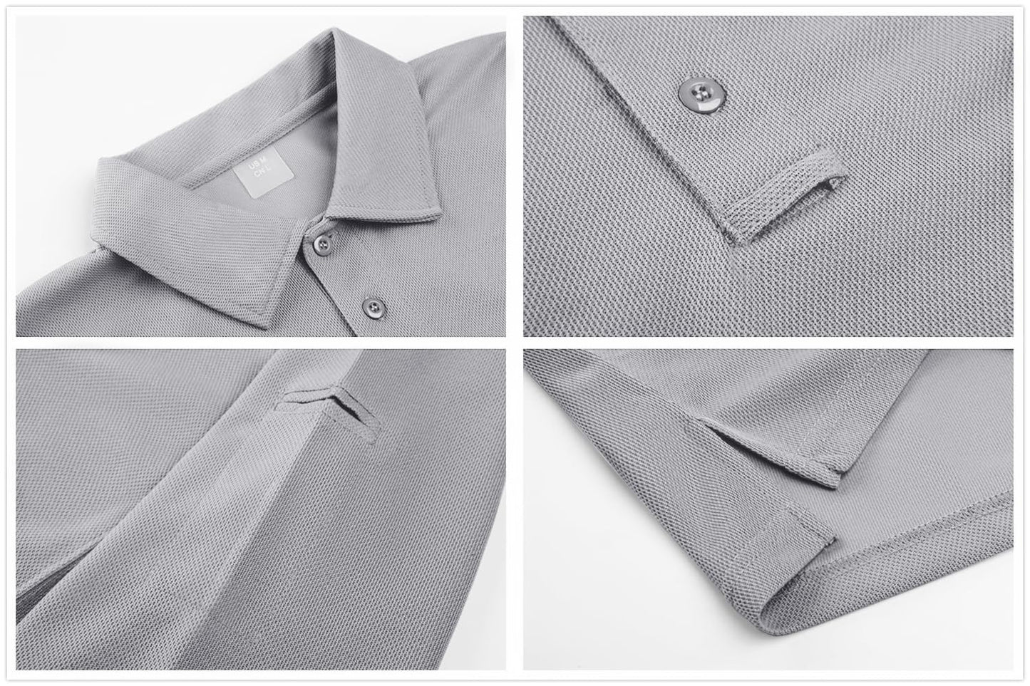 MAGNIVIT Men's Polo Shirts Long Sleeve Quick Dry Performance Shirt Military Tactical Army Combat Polo Shirts