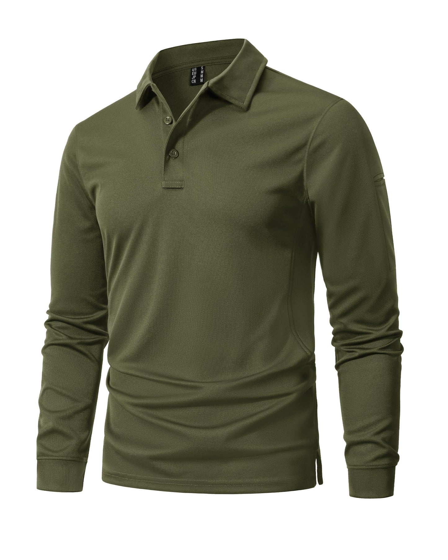 MAGNIVIT Men's Polo Shirts Long Sleeve Quick Dry Performance Shirt Military Tactical Army Combat Polo Shirts