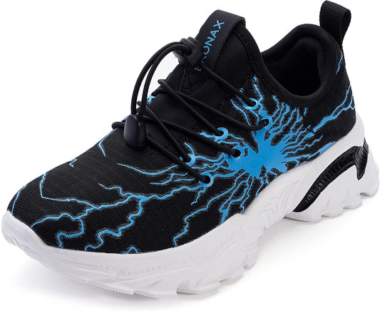 BRONAX Little/Big Boys Comfortable Graffiti Personality Tennis Shoes