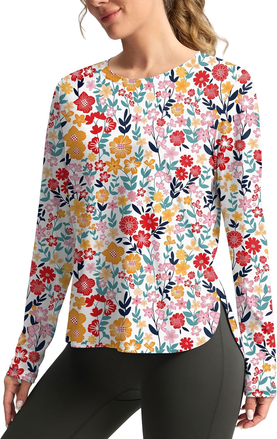 Women's Sun Shirts UPF 50+ Long Sleeve UV Protection Shirt Lightweight Quick Dry Workout Hiking Tops for Women
