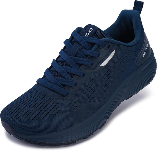 BRONAX Men's Wide Toe Box Running Shoes | Natural Foot Shape Tennis Sneakers
