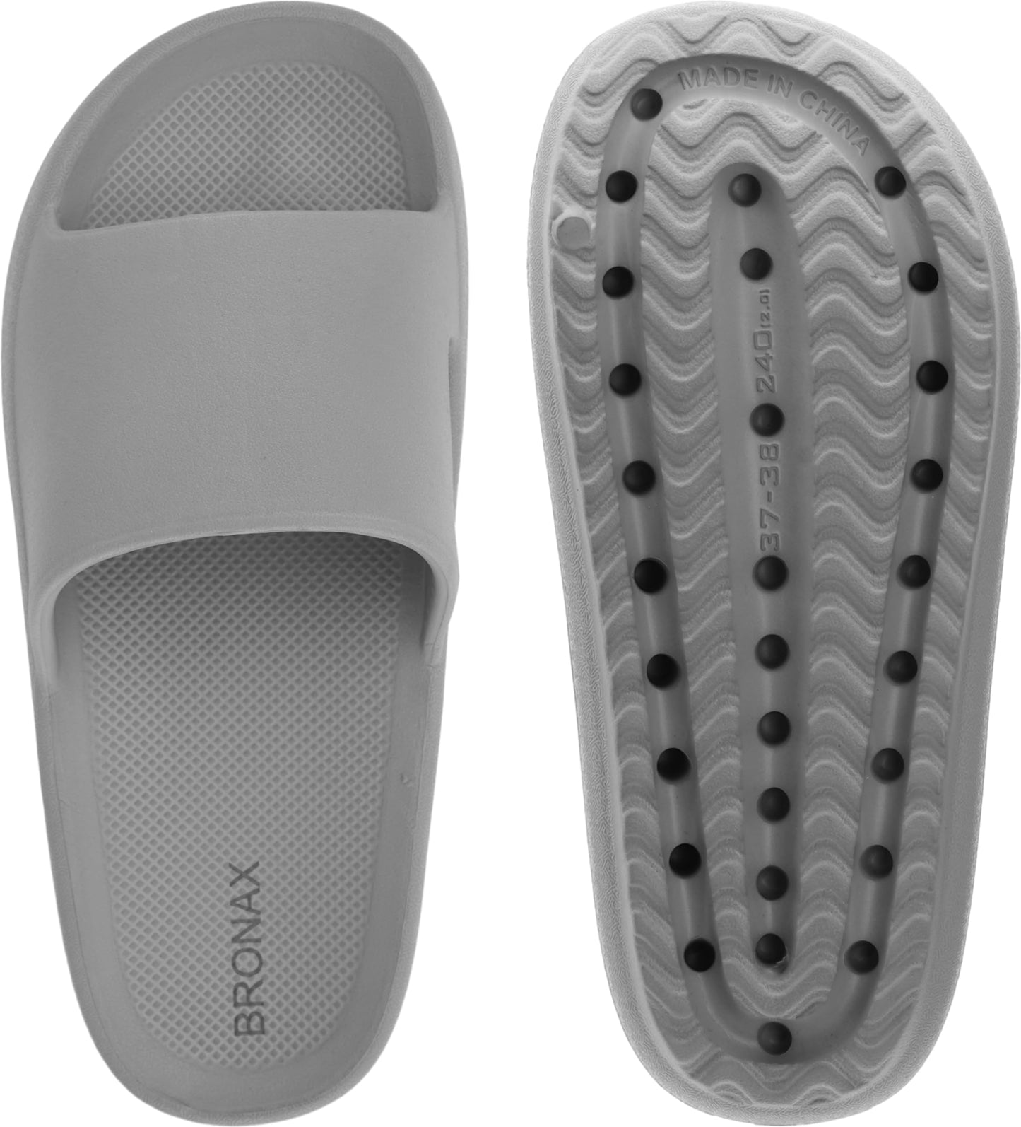 BRONAX Arch Support Slides for Women and Mens | Cushioned Thick Sole Pain Relief Slippers