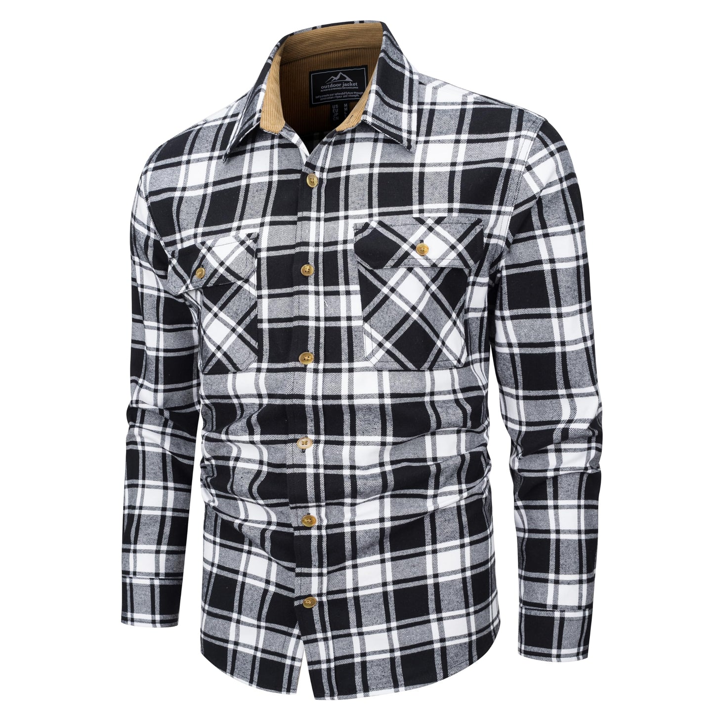 MAGNIVIT Men's Button Down Regular Fit Long Sleeve Plaid Flannel Casual Shirts