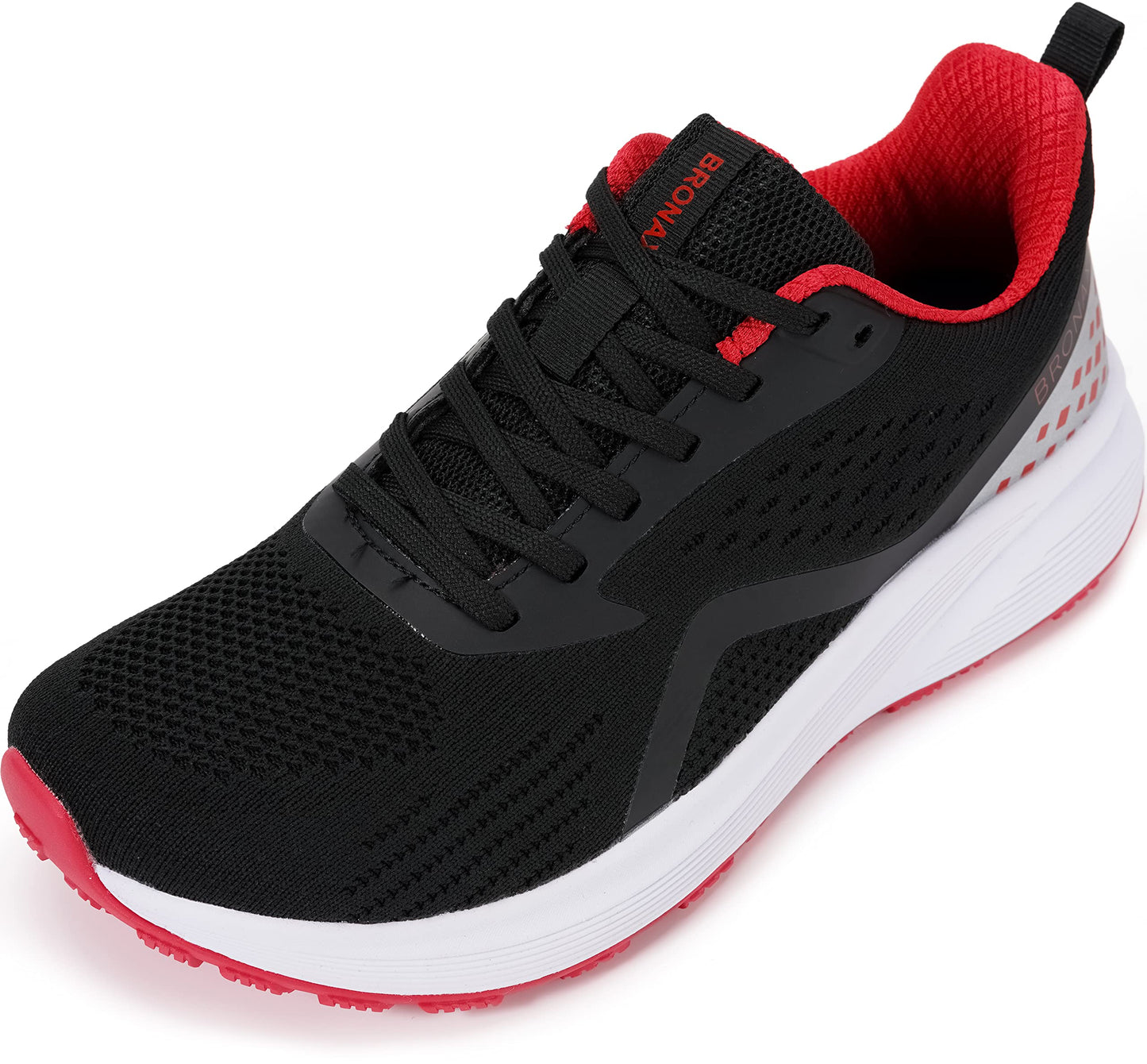 BRONAX Men's Wide Cushioned Supportive Road Running Shoes | Wide Toe Box | Rubber Outsole