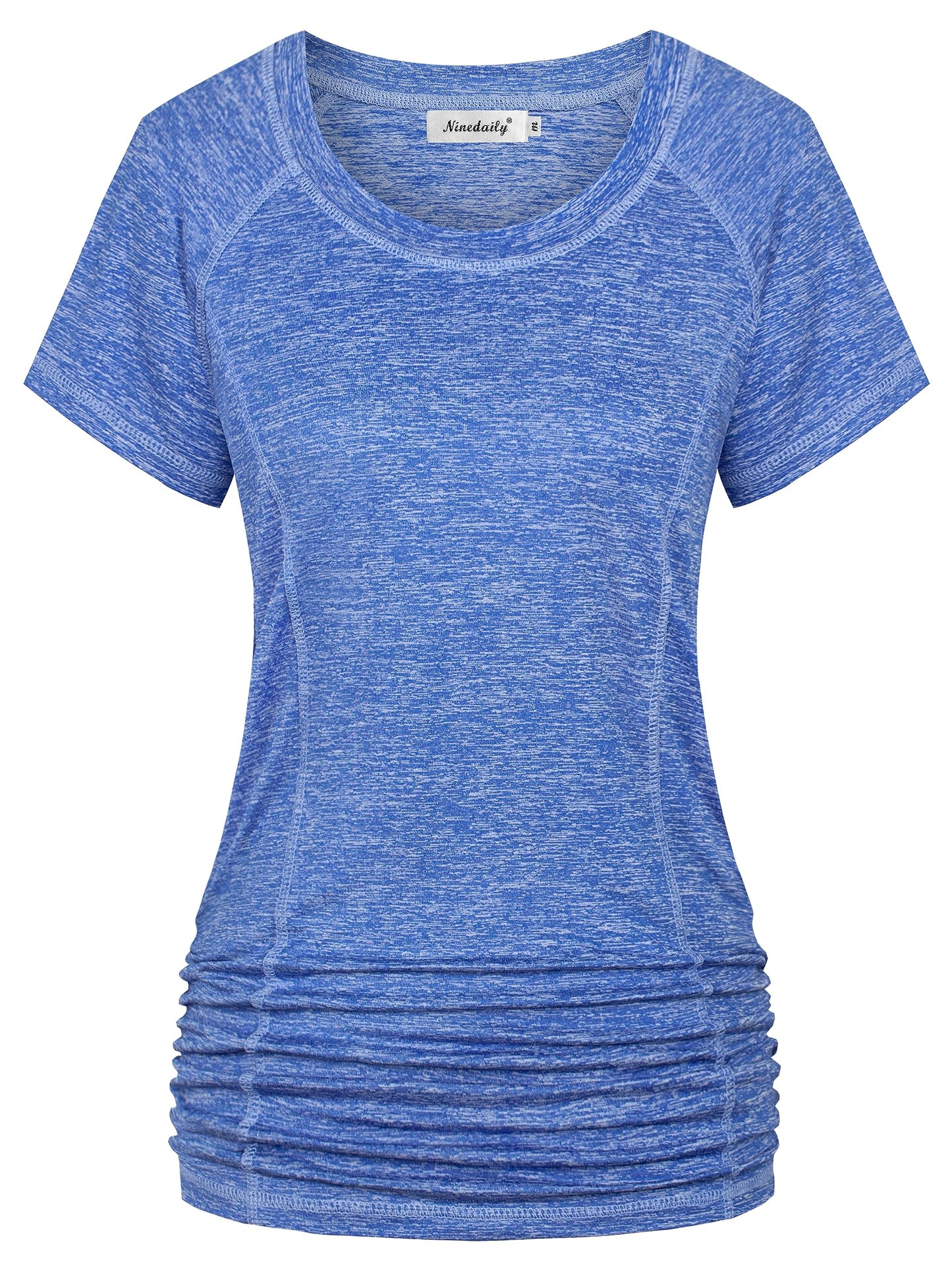 Ninedaily Womens Workout Top Running Yoga Shirt Summer Short Sleeve Casual Tunic