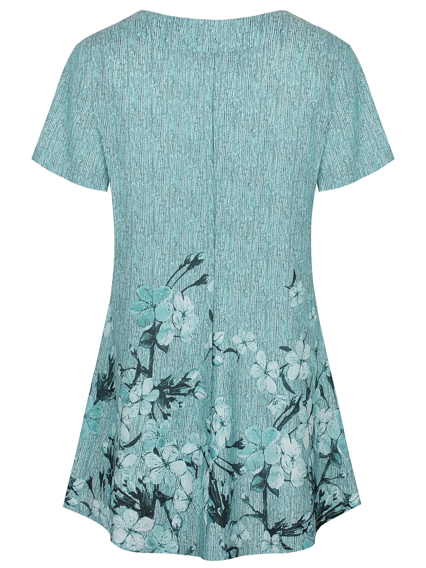 Ninedaily Women's Tunic Summer Short Sleeve Top Loose V Neck Dressy Shirt Blouse