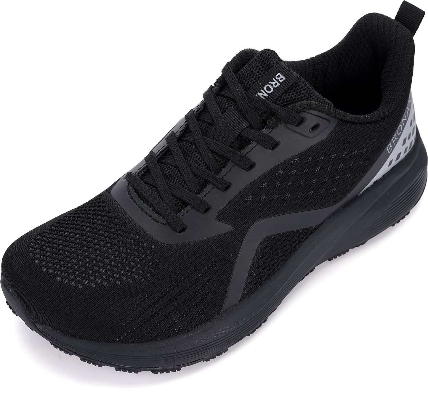 BRONAX Men's Wide Cushioned Supportive Road Running Shoes | Wide Toe Box | Rubber Outsole