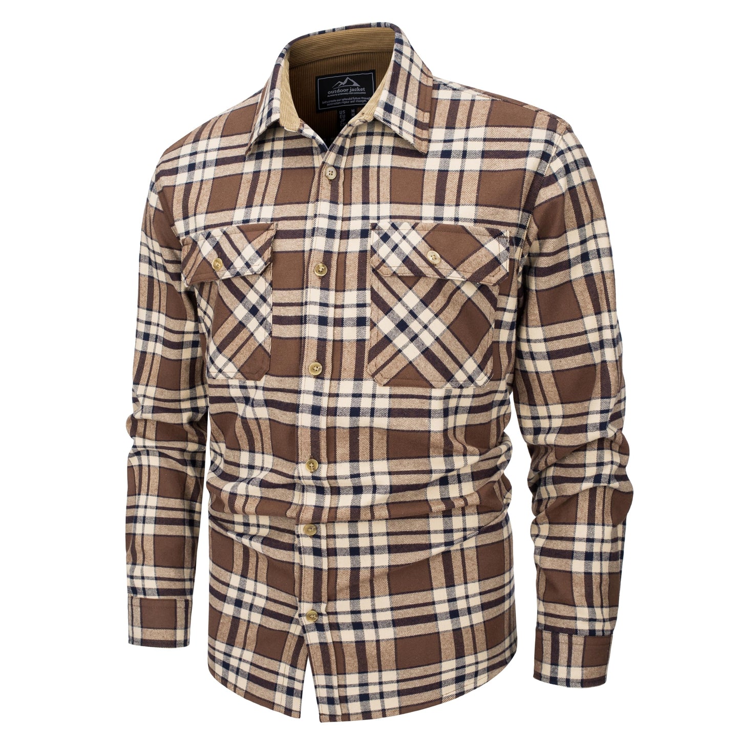 MAGNIVIT Men's Button Down Regular Fit Long Sleeve Plaid Flannel Casual Shirts