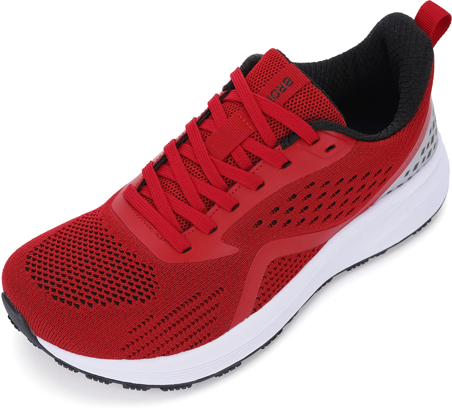 BRONAX Men's Wide Cushioned Supportive Road Running Shoes | Wide Toe Box | Rubber Outsole