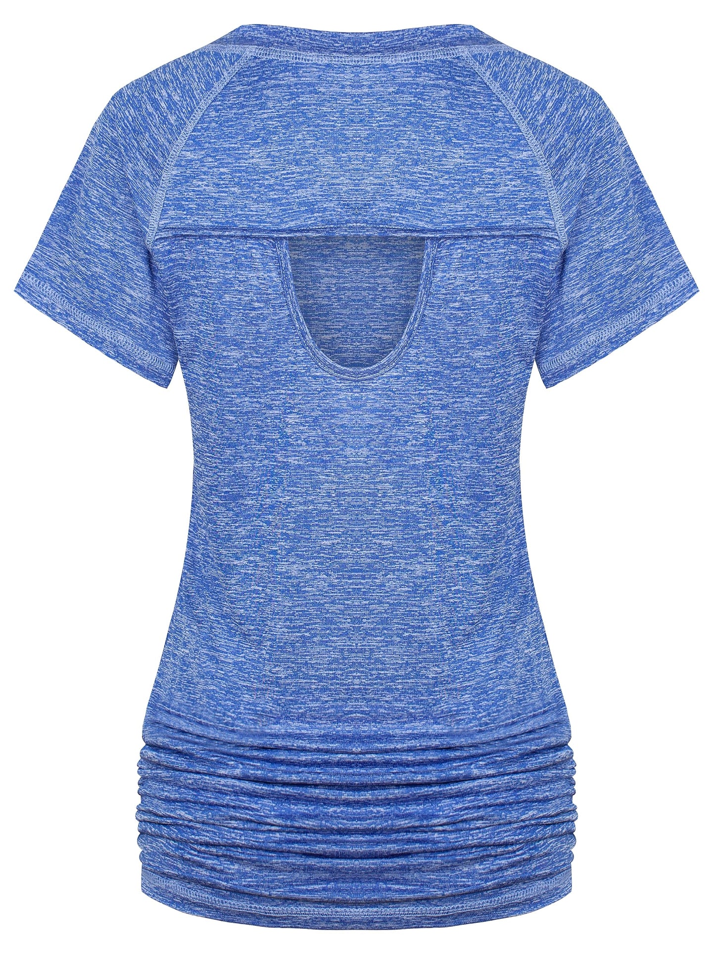 Ninedaily Womens Workout Top Running Yoga Shirt Summer Short Sleeve Casual Tunic